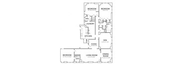 Senate 2334 Floor Plan with 2334 Sq. Ft. at 275 on the Park, St. Louis, Missouri