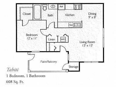Tahitit Floor Plan at Island Club, Columbus, OH