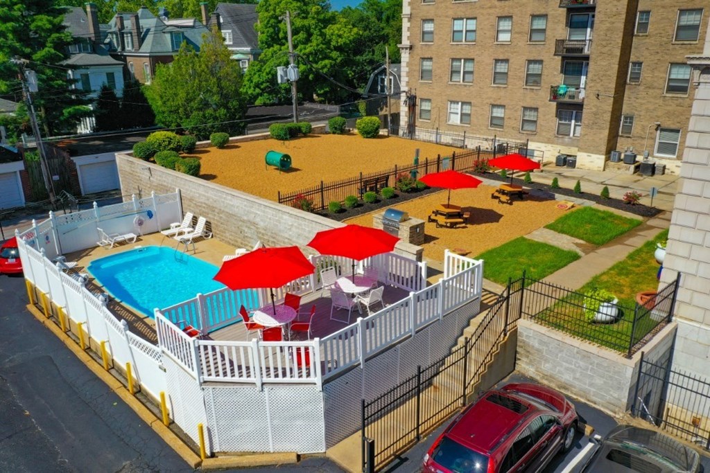 Aerial View Of Pool at The Embassy, St. Louis, 63108