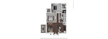 Birch Floor Plan with 944 Sq. Ft. at The Vale, Tennessee