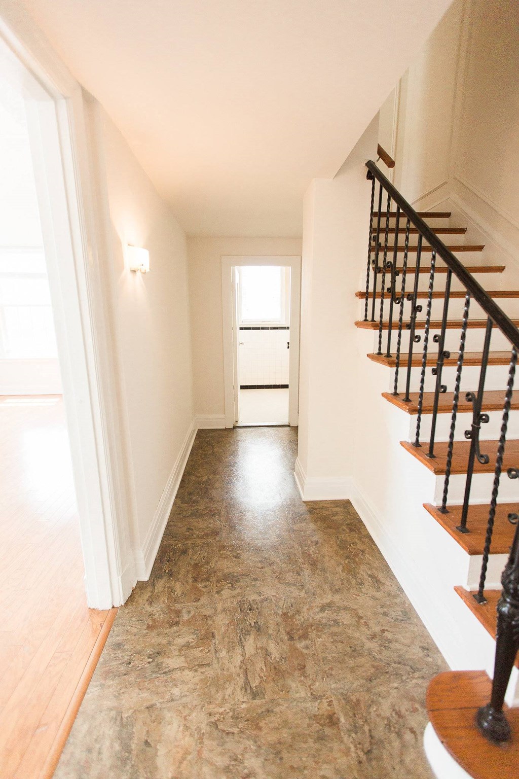 hallway stairs at The Embassy, St. Louis, 63108