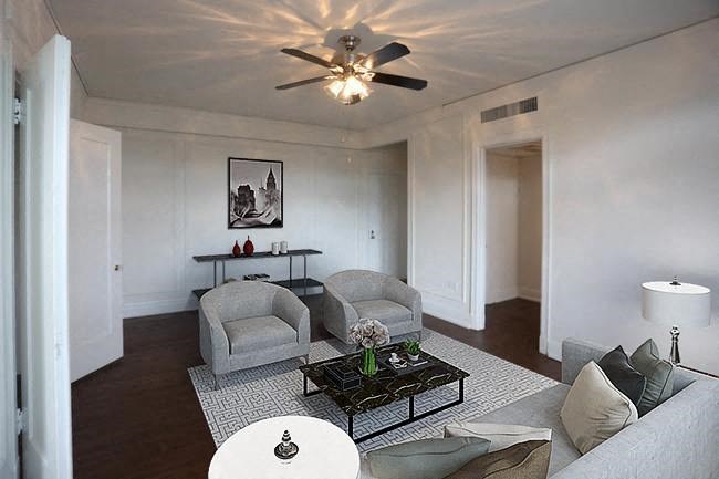 Modern Living Room at The Embassy, St. Louis, 63108