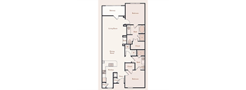 a floor plan of a house at Bristol on Union in Memphis, TN