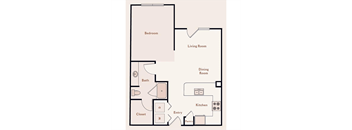 a floor plan of a house at Bristol on Union in Memphis, TN