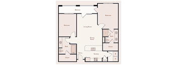 a floor plan of a home at Bristol on Union in Memphis, TN