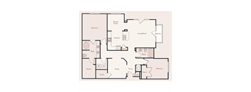 a floor plan of a house at Bristol on Union in Memphis, TN