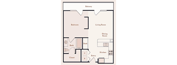 a floor plan of a home at Bristol on Union in Memphis, TN