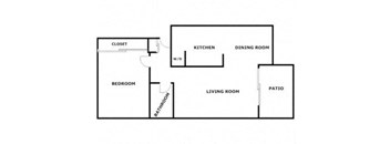 1 bed 1 bath at Ellyson Apartment Homes, Tacoma, WA, 98444