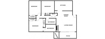 3 bed 2 bath at Ellyson Apartment Homes, Washington