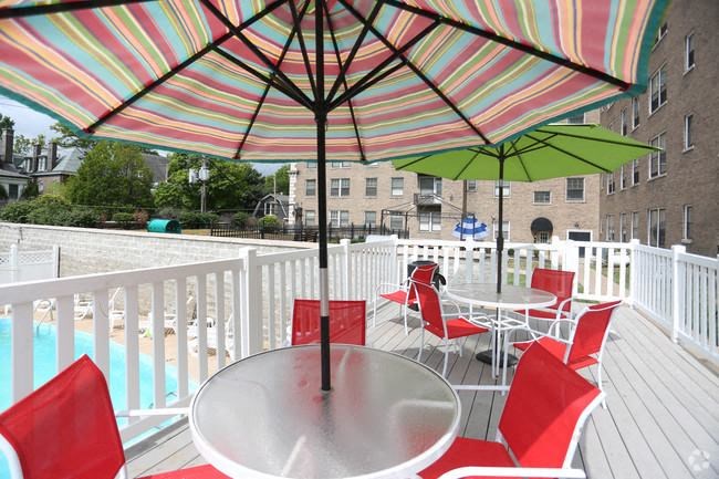 pool deck at The Embassy, St. Louis, 63108