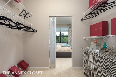 Large Closet View at 275 on the Park, St. Louis