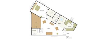 Unit A1 - one bed, one bath F at Newport Apartments, Texas