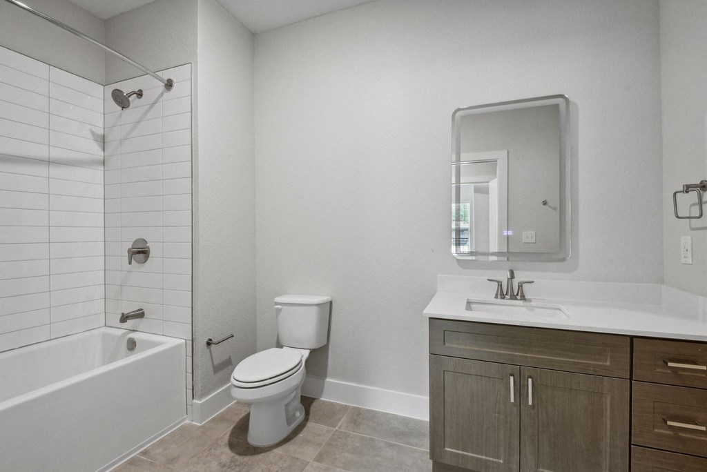 Bathroom at The Virginia, Seguin, TX