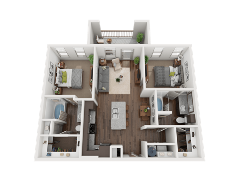 B1 Floor Plan at The Grand at Stonecreek, Texas