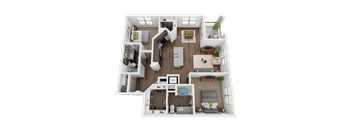 B4 Floor Plan at The Grand at Stonecreek, San Marcos, TX, 78666