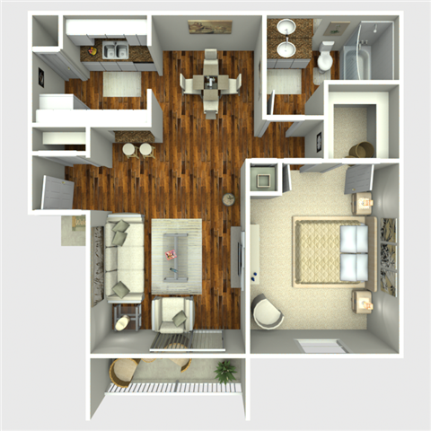 Billy Floor Plan at Westside Flats, Houston, TX