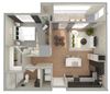 Jefferson Floor Plan Jefferson Floor Plan at The Fitzroy San Marcos Apartments, San Marcos, 78666