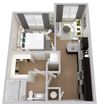 Lincoln Floor Plan Lincoln Floor Plan at The Fitzroy San Marcos Apartments, San Marcos, TX