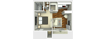 QUINN E1 Floor Plan at The Quinn at Westchase in Houston, Houston, TX