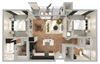 Roosevelt Floor Plan Roosevelt Floor Plan at The Fitzroy San Marcos Apartments, San Marcos, Texas