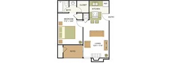 A1 Floor Plan at Sunset Canyon, San Antonio, TX