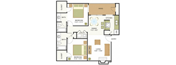 B2 Floor Plan at Sunset Canyon, Texas
