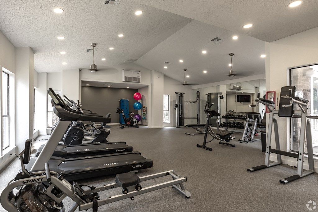Fitness center at Sunset Canyon, San Antonio, TX