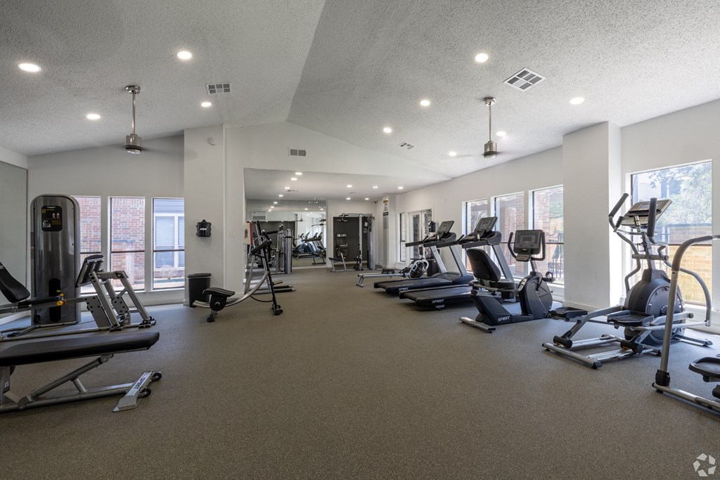 Fitness center at Sunset Canyon, San Antonio, TX