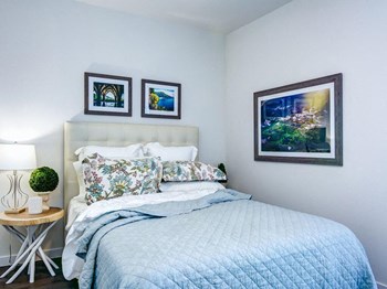 Gorgeous Bedroom Gorgeous Bedroom at Aviator at Brooks Apartments, Clear Property Management, San Antonio, Texas - Photo Gallery 3