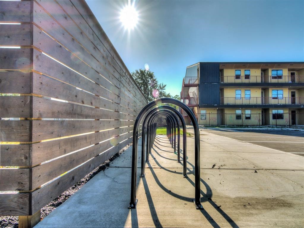 Bike Racks at Aviator at Brooks Apartments, San Antonio, 78235