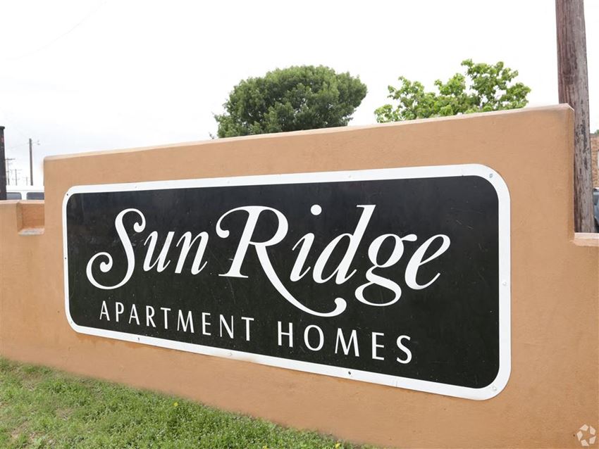 Building Sign at Sunridge Apartments, Clear Property Management, Grand Prairie - Photo Gallery 1