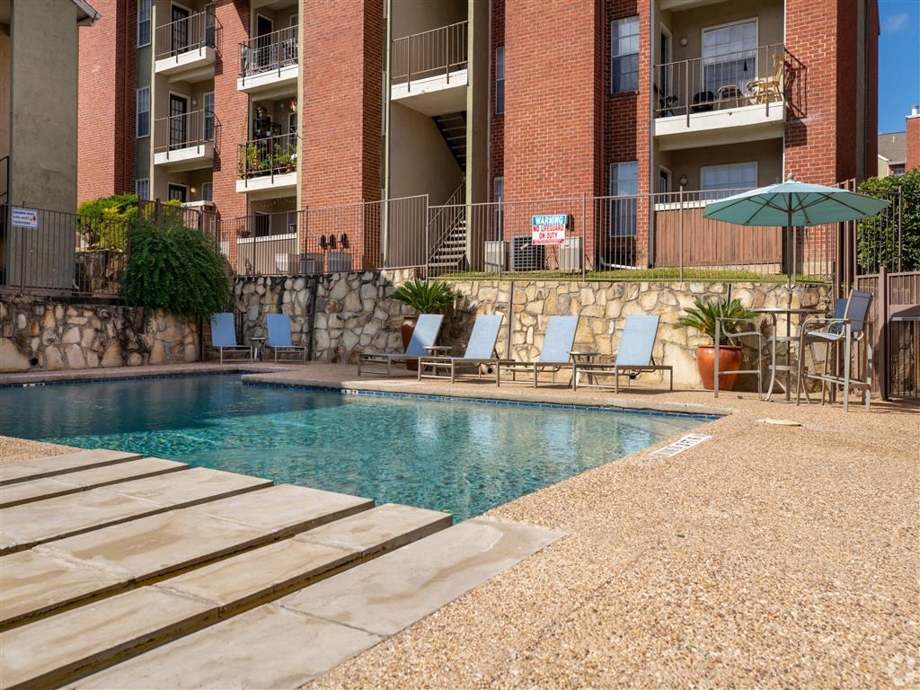 Pool With Sunning Deck at Wildwood Apartments, CLEAR Property Management, Austin, 78752
