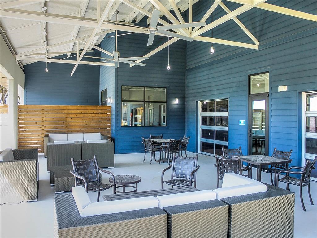 Outdoor Patio Area at Aviator at Brooks, San Antonio, TX