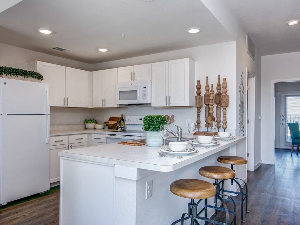 Fully Equipped Kitchen With Island at Aviator at Brooks, San Antonio, Texas