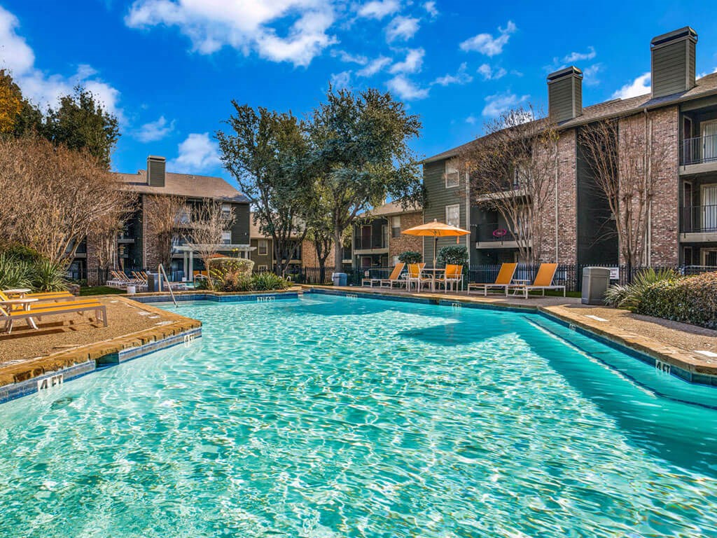 Glimmering Pool at Newport Apartments, Texas