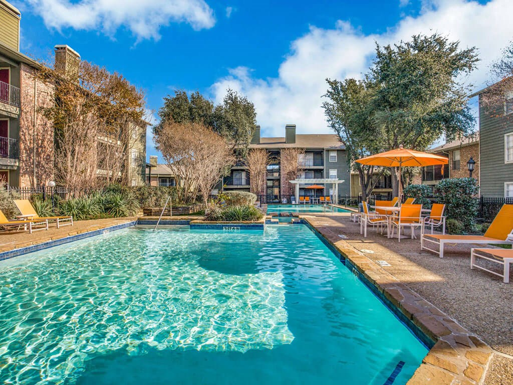 Resort Inspired Pool with Sundeck at Newport Apartments, Texas, 75062