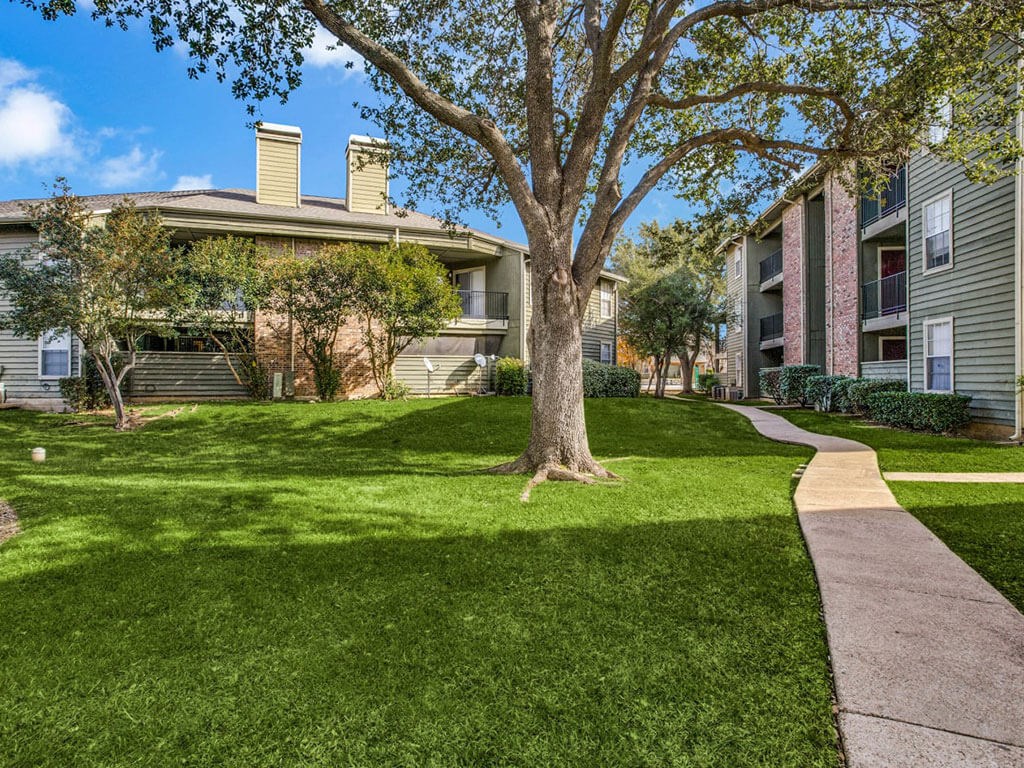 Lush Green Outdoor Spaces at Newport Apartments, Irving