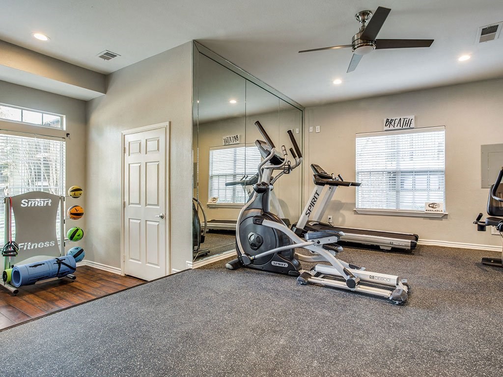 Cardio Machines In Gym at Newport Apartments, Texas, 75062
