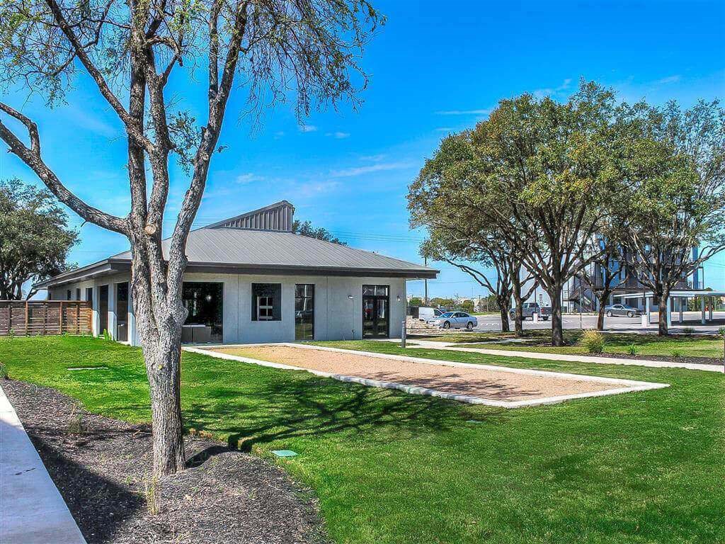 Lush Green Outdoor Spaces at Aviator at Brooks Apartments, San Antonio, 78235