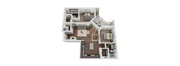 B3 Floor Plan at The Grand at Stonecreek, San Marcos, TX