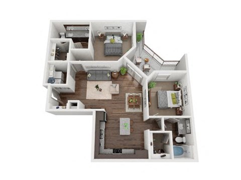 B3 Floor Plan at The Grand at Stonecreek, San Marcos, TX