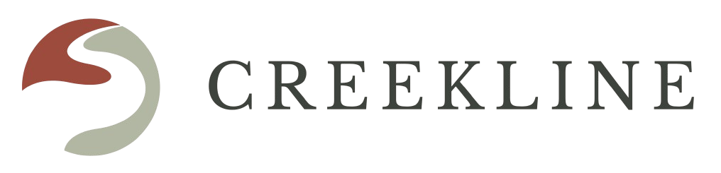 The image features the word "CREEKLINE" in large, bold letters.