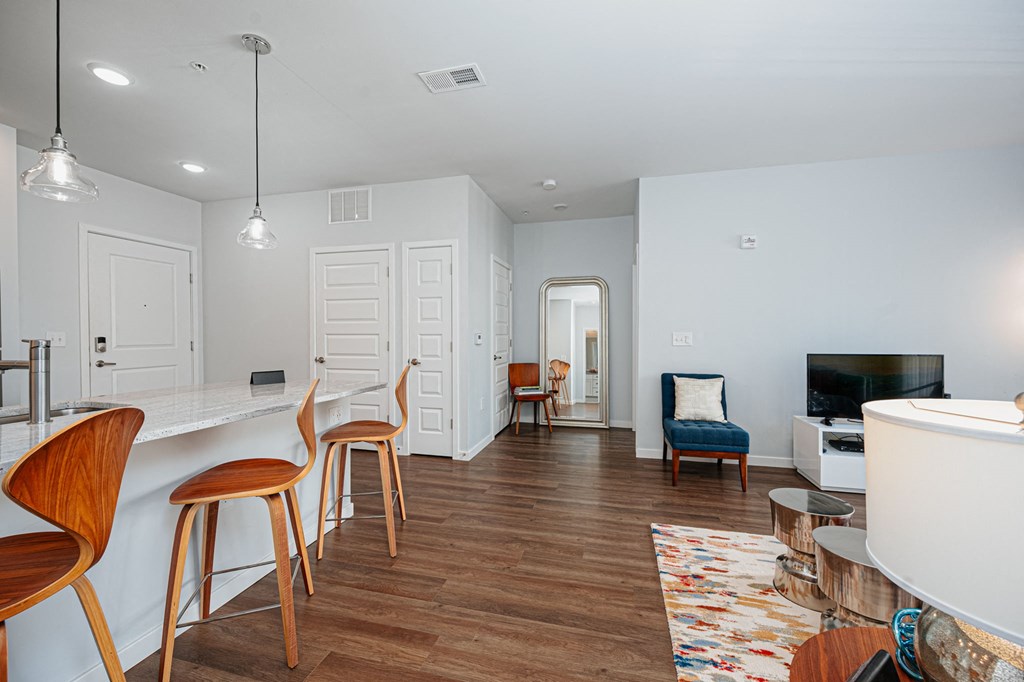 Living Room at The Pointe at Polaris