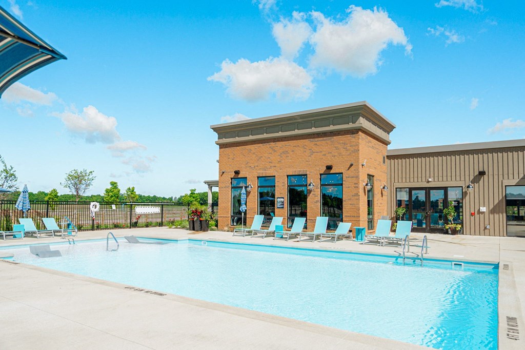 the swimming pool at our apartments
