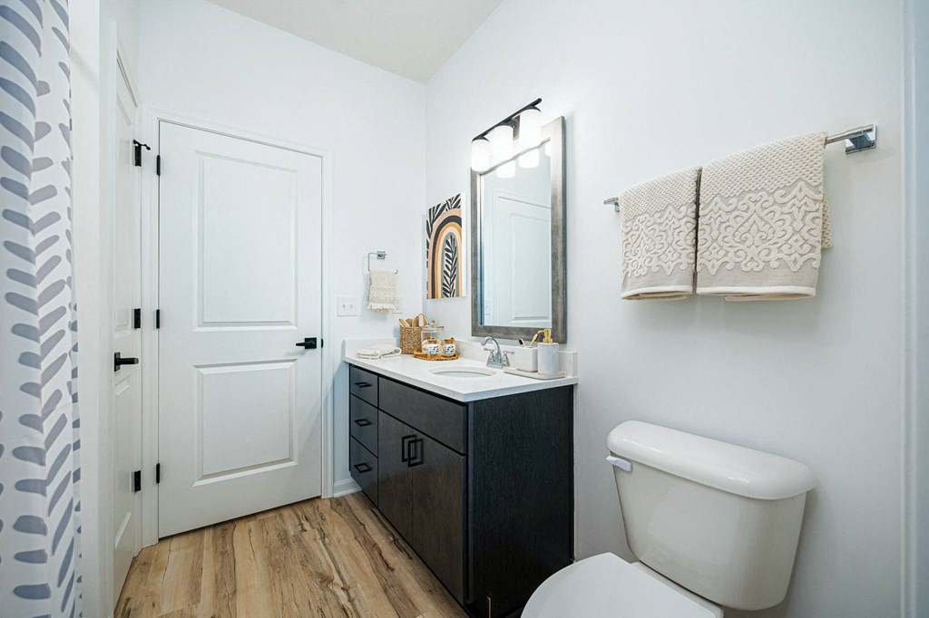 a bathroom with a toilet sink and a mirror