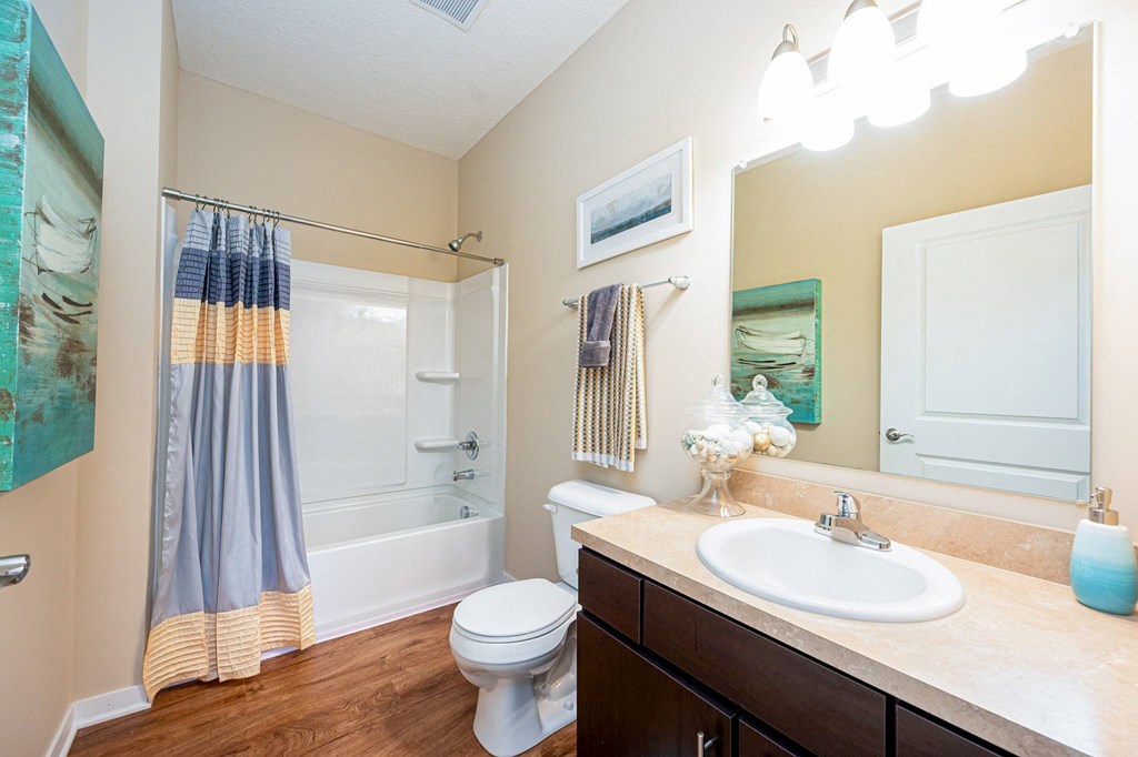 a bathroom with a sink toilet and a shower