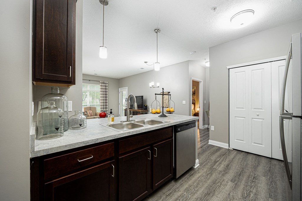 our apartments offer a modern kitchen with stainless steel appliances