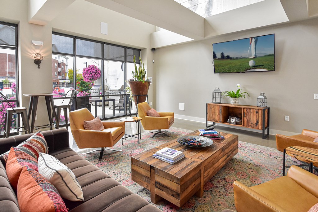 Clubhouse at Landmark Lofts Apartments in Hilliard Ohio