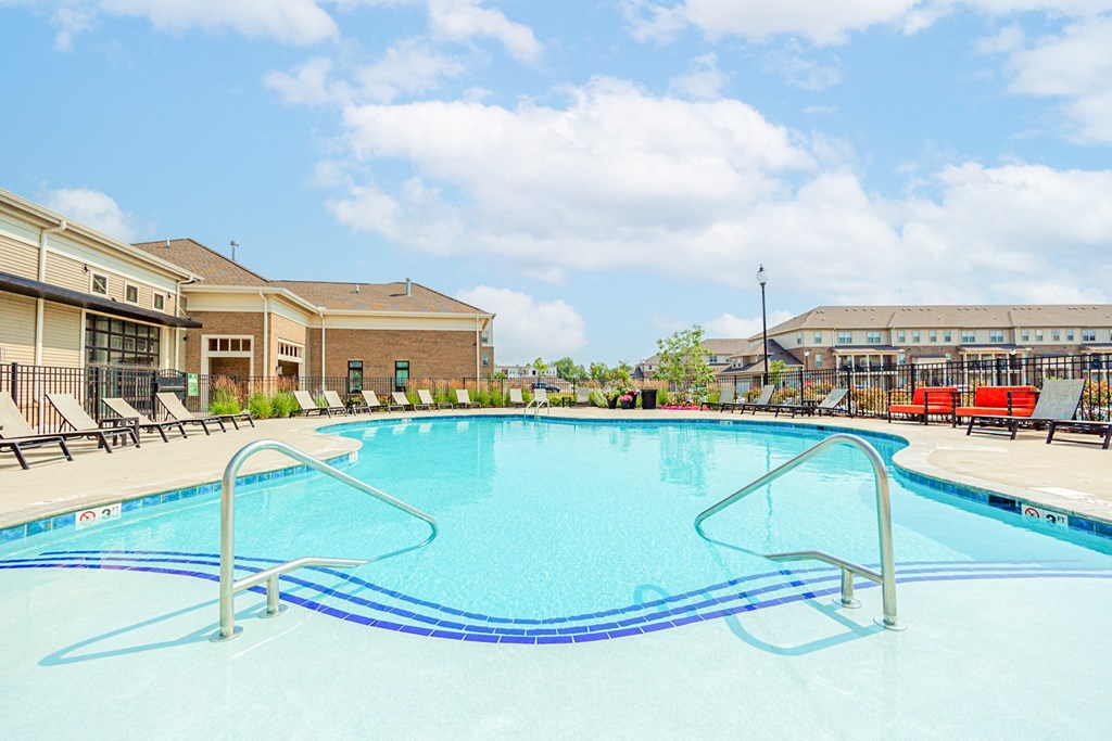the swimming pool at our apartments