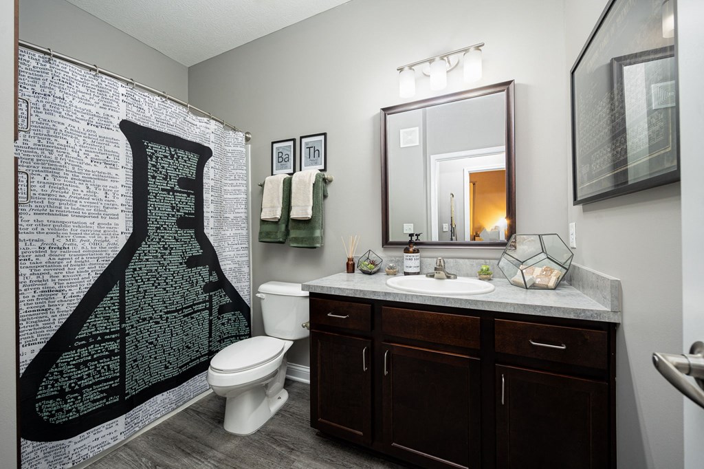 bathroom with a shower